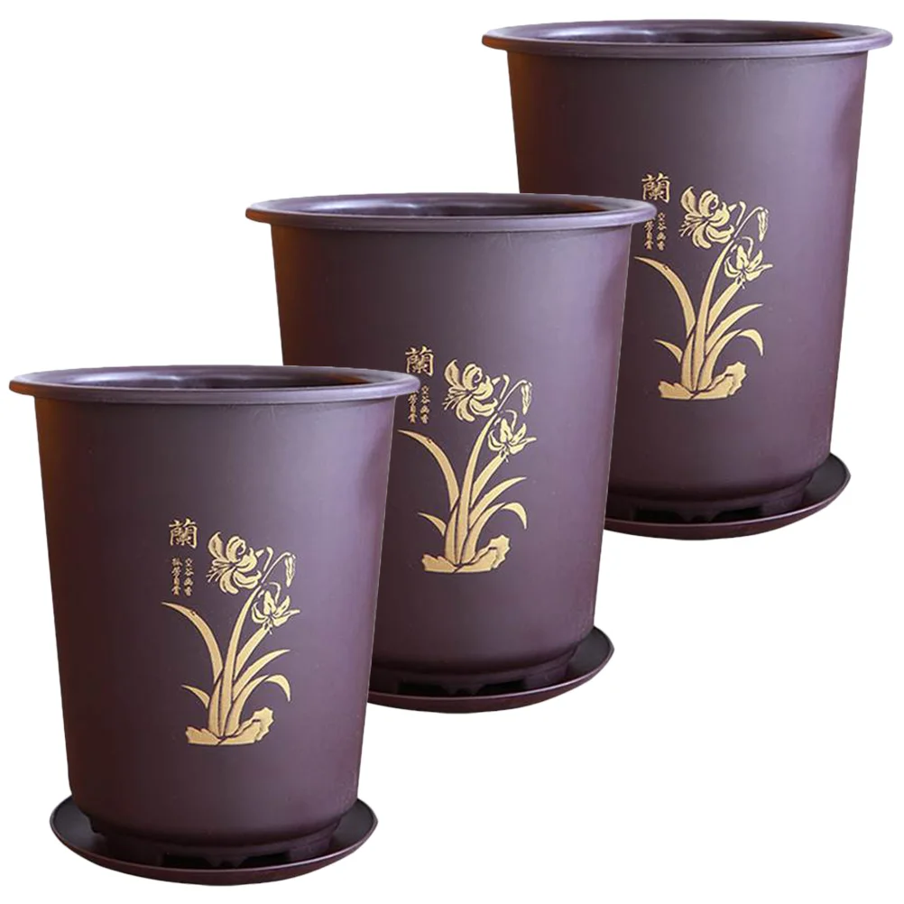 

3 sets of Orchid Planting Pot Nursery Planter Pot Household Flower Pots Pots