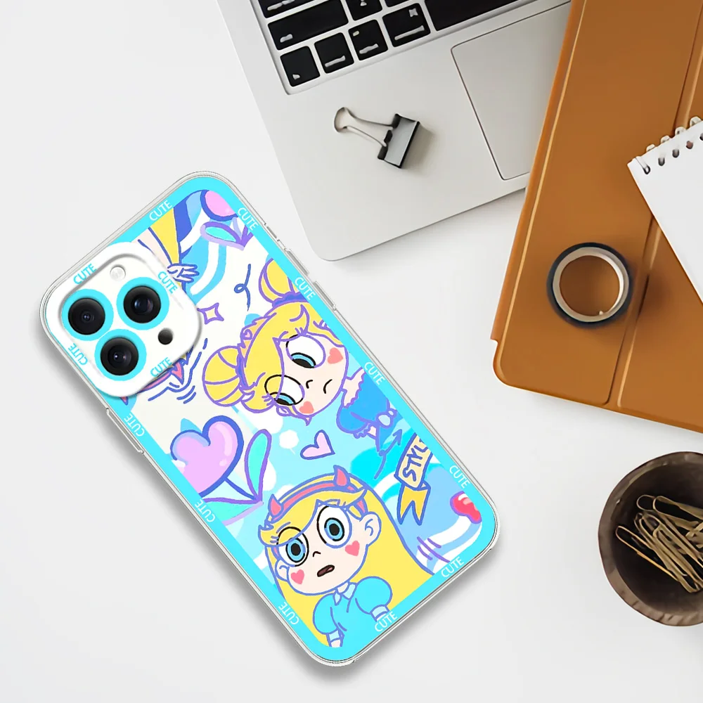 MINISO Прекрасный S-Star против F-Forces of Evil для iphone 11 12 13 14 15 16 прозрачный корпус Mini Plus Pro Max