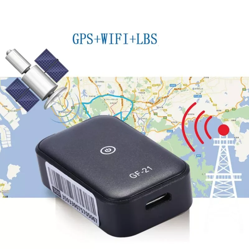 

GF21 Mini GPS Real Time Car Tracker Anti-Lost Device Voice Control Recording Locator High-definition Microphone WIFI+LBS+GPS Pos