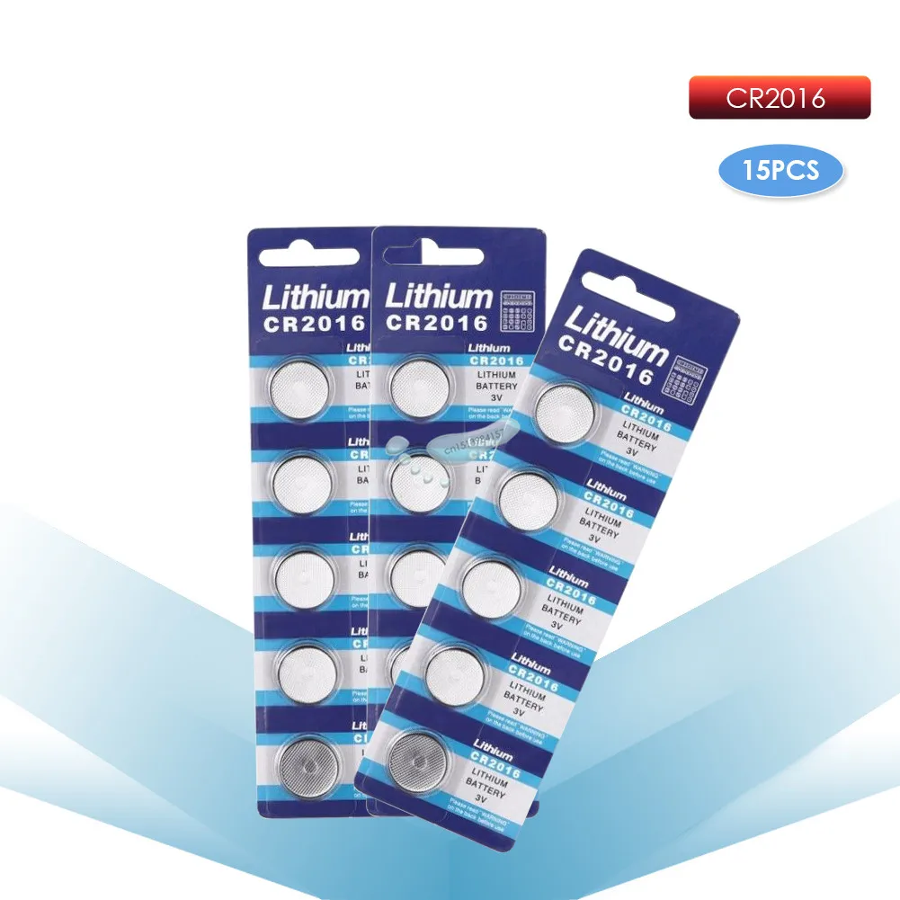Kpay 15 шт. CR2016 3 В литий-ионный кнопочный аккумулятор монета LM2016 BR2016 DL2016 игрушечный пульт дистанционного управления электронные часы Автомобильный ключ