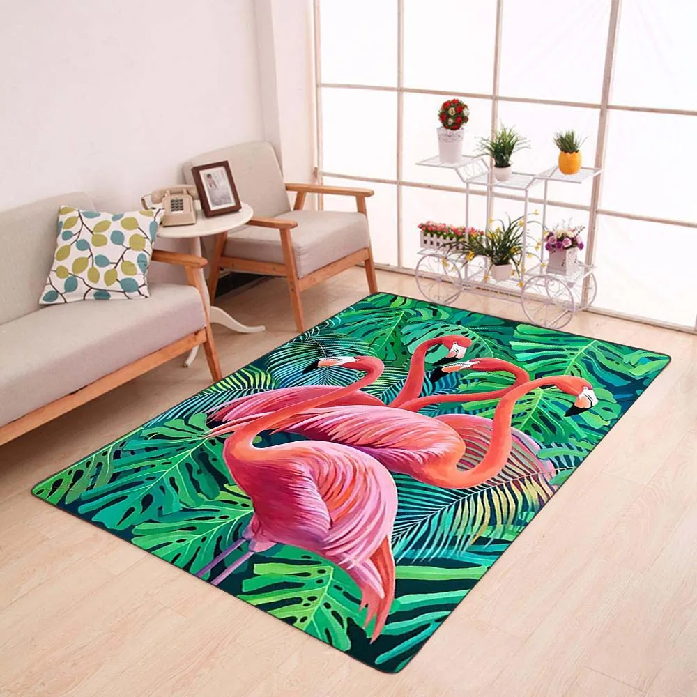 

Мягкие коврики для ванной комнаты с рисунком фламинго