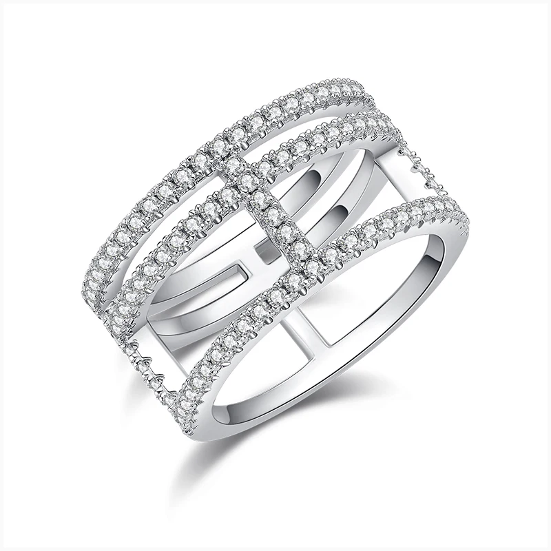 

Женское кольцо с муассанитом, серебряное кольцо в стиле ретро, 0,72 Cttw