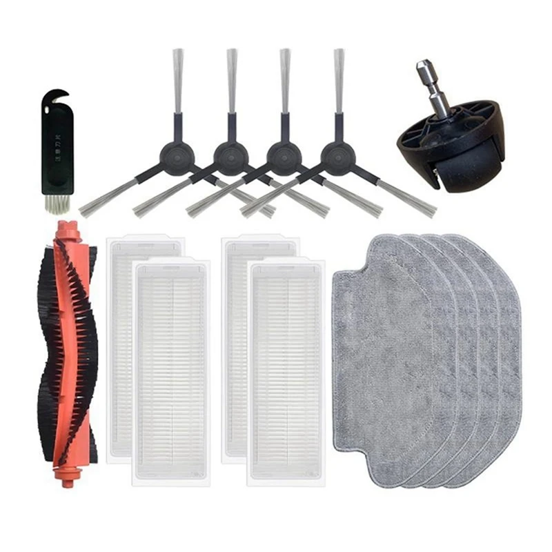 

Replacement Parts Floor Sweeper Kit Main Side Brush Hepa Filter Mop Cloths Rag For Xiaomi Mop 2S XMSTJQR2S