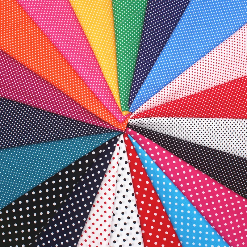 Поплин в горошек 100% хлопок ткань для шитья постельное белье ремесло материал