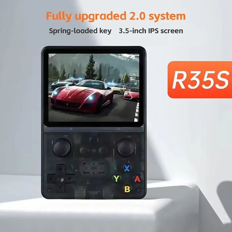 R35S Handheld Game Console Linux System 3.5 Inch IPS Screen Retro Game Console HD Mini Portable Pocket Video Player 3500mAh