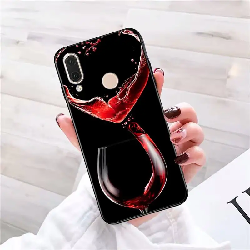 Glass of wine Red Wine Phone Case For Redmi 9 5 S2 K30pro Silicone Fundas for Redmi 8 7 7A note 5 5A images - 6