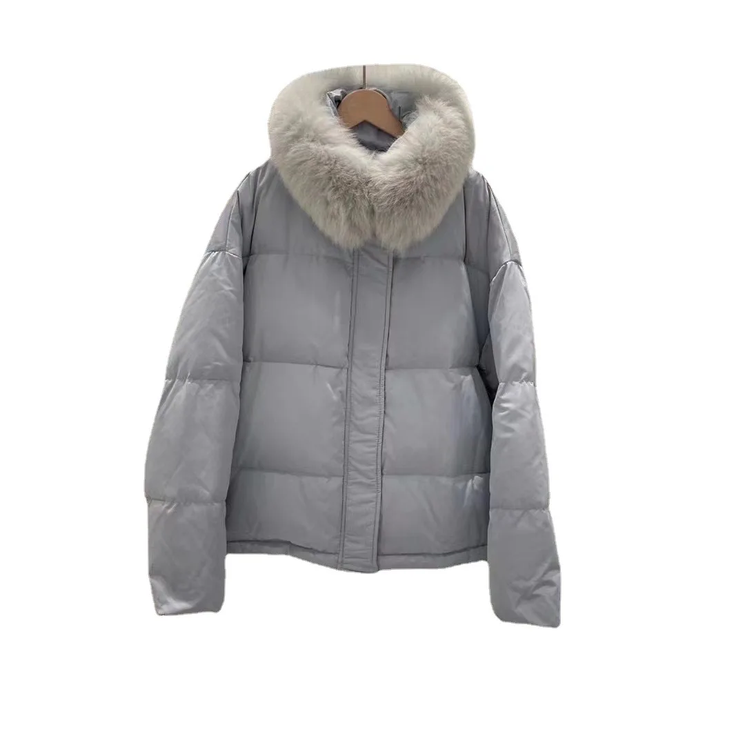 Hundreds of Short Sections of Fox Fur Down Jacket Female 2022 Winter New Small Basic Bread Clothes