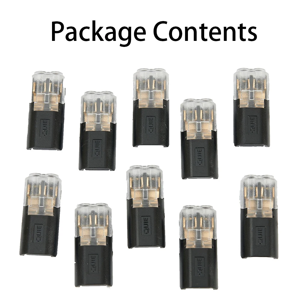 

10X Car Auto Wire Cable Plug Connectors Kit 2 Pin Way Terminal Clamp Waterproof No-Break Wire Press Clips