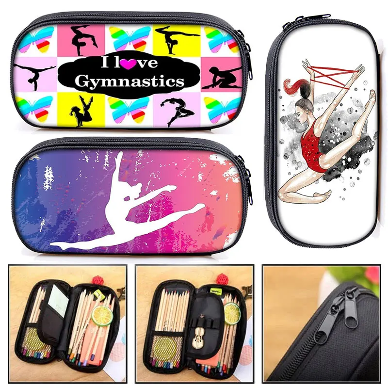 Case Girls Stationary Bags Canvas Pencil Box Teenagers School Supplies