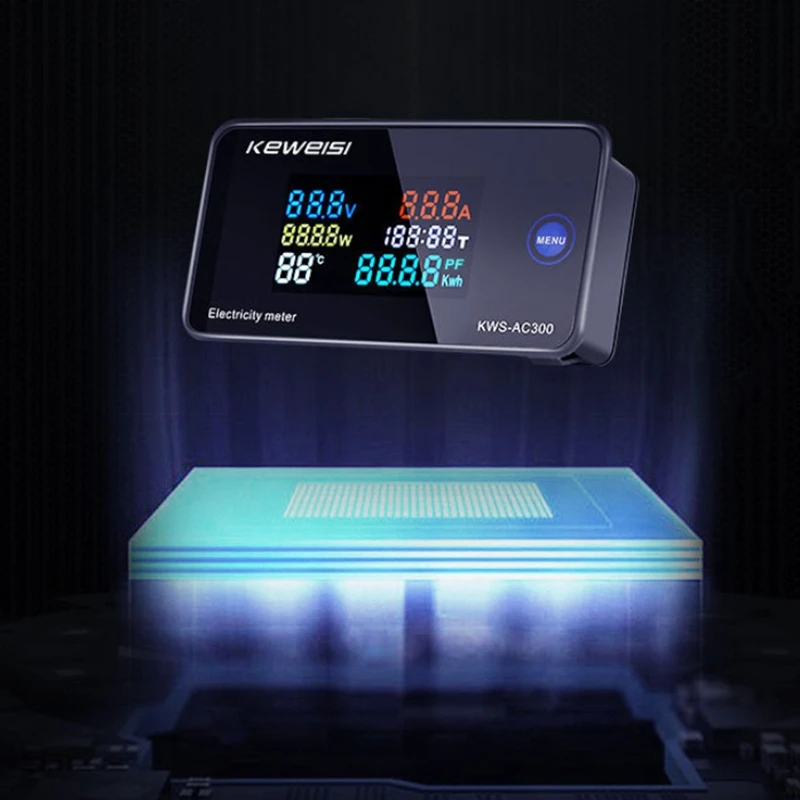Цифровой вольтметр KEWEISI KWS-AC300 AC 50-300 В напряжение 45-65 Гц измеритель мощности