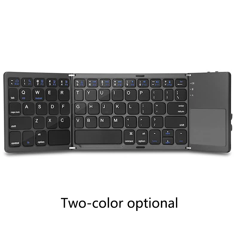 

Ultra-thin wireless three-folding bluetooth keyboard mobile phone tablet office universal with touchpad