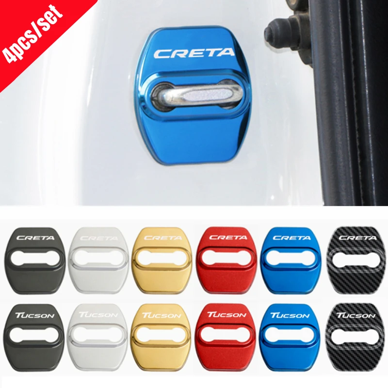 Автомобильный Стайлинг крышка дверного замка антикоррозийные наклейки для Hyundai