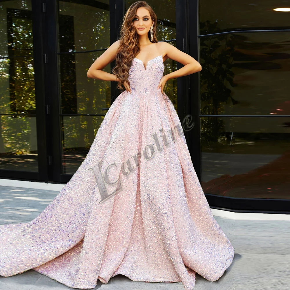 

Caroline Simple Birthday Sleeveless Evening Gowns For Women Dresses For Dancing Parties A-Line Made To Order Vestido De Fiesta