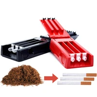 cigarette rolling machine triple tubes manual tobacco injector maker roller cigar making device smoking cigarette accessories