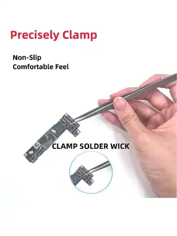 1 шт. SS-SA прецизионный антимагнитный пинцет супер-жесткий пинцет с дополнительным наконечником стальной изогнутый прямой наконечник пинцет для ремонта телефона ручной инструмент