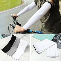exposed thumb summer cooling running basketball arm cover outdoor sport sun protection arm sleeves