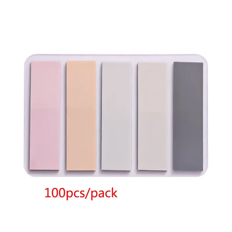 

1Sheet of 100 Pcs Colored Index Tabs Sticky Note for Page Marker Message Sticker