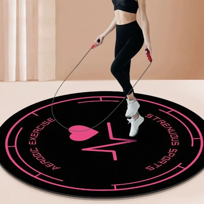 TPE амортизирующий коврик для йоги упражнений противошумный прыжков со скакалкой