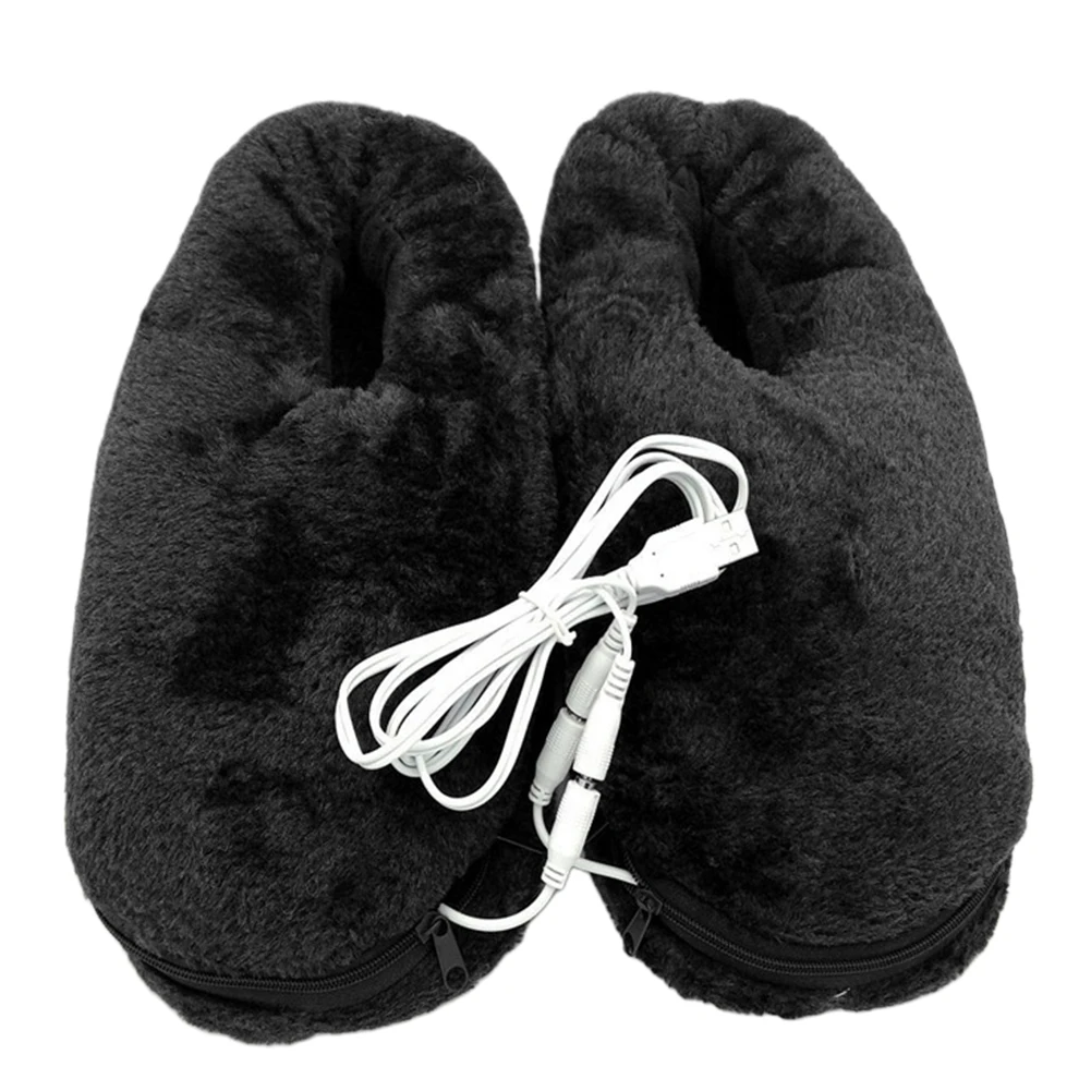 

Pad Feet Warmer Home Heated Slipper Winter Practical USB Reliable Electric Cold Relief Gift Heating Shoes Soft Portable