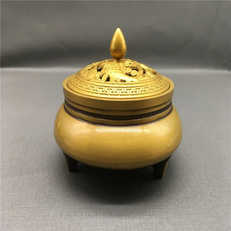 Антикварные разные антикварные потертые бронзовые поделки Gulong Нижняя горелка