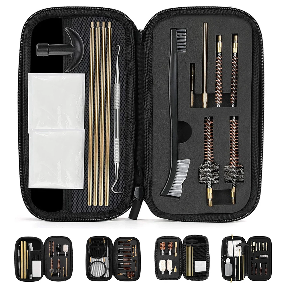 

Tactical Gun Cleaning Kit Weapon Cleaning Kit Rifle Cleaning Tools Hunting Airsoft Accessories for .223 .30 .22 .38 .45 12/20GA