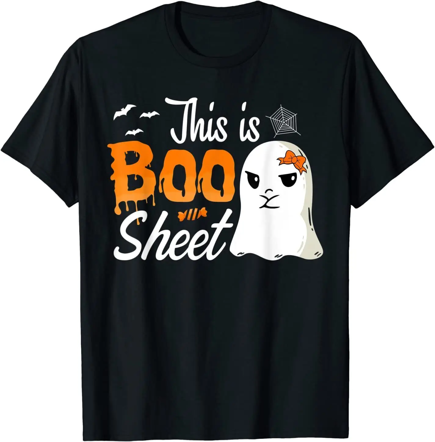 

Забавный подарок на Хэллоуин, это Boo простыня, хлопковая Футболка с круглым вырезом, мужские повседневные футболки с коротким рукавом, топы, уличная одежда в стиле Харадзюку