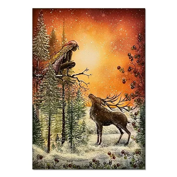 Новинка трафареты с эльфскими буквами и венком прозрачные штампы для