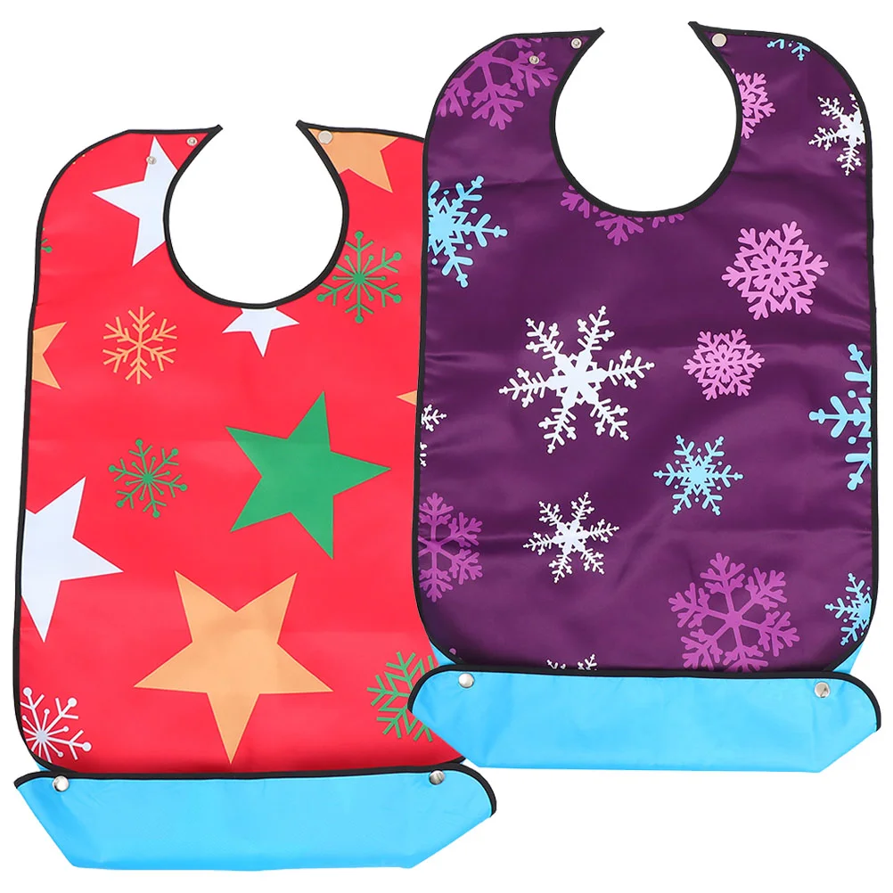 

Bib Bibs Adult Senior Eating Apron Christmas Adults Elderly Mealtime Protectors Clothingprotector Dinner Party Disability Favors