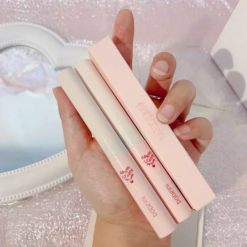 Водостойкая черно-коричневая тушь для ресниц стойкая матовая быстросохнущая