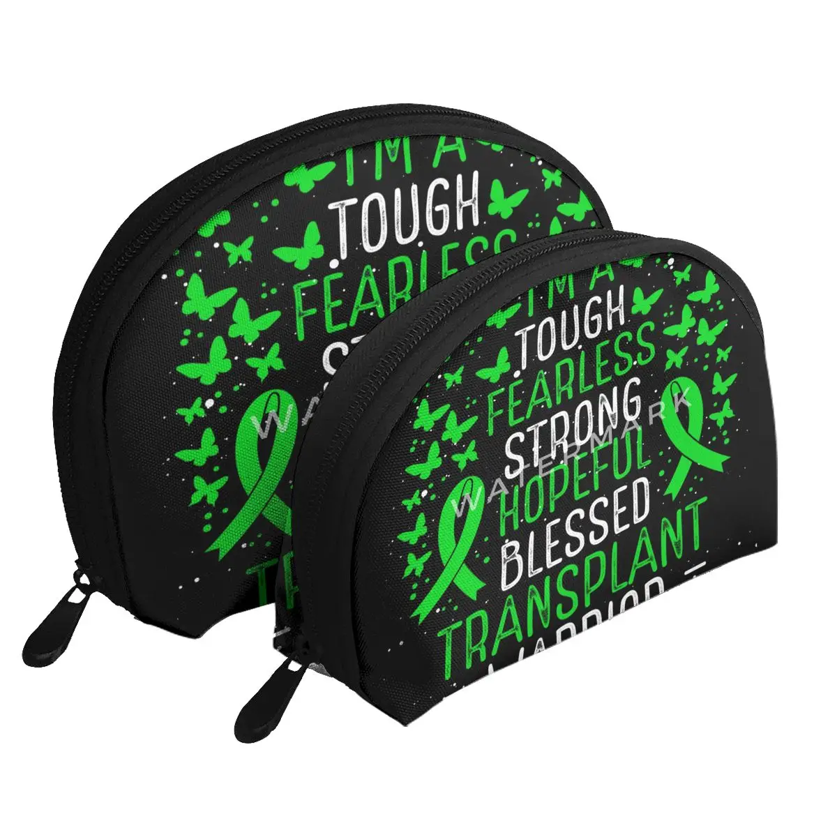 

Transplant Awareness Ribbon Warrior Survivor Portable Bags Clutch Pouch PortableIdeal For TravelCompartmentalised