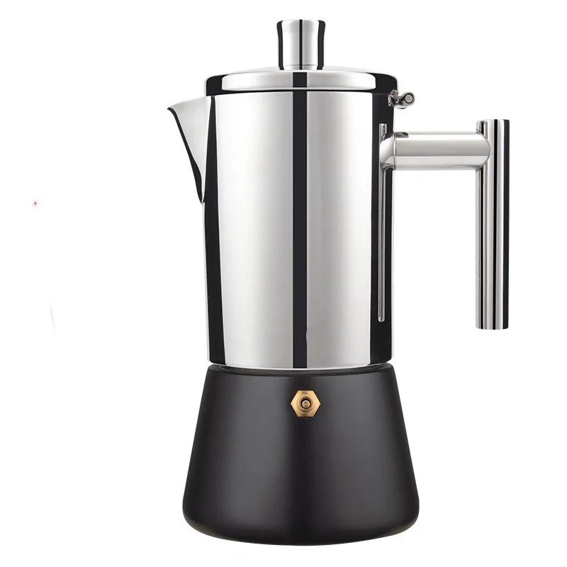

Italian Coffee Maker Induction Cooker 300ML 304 Stainless Steel Espresso Coffee Maker Coffee pot Moka Pot Italian Coffee Machine