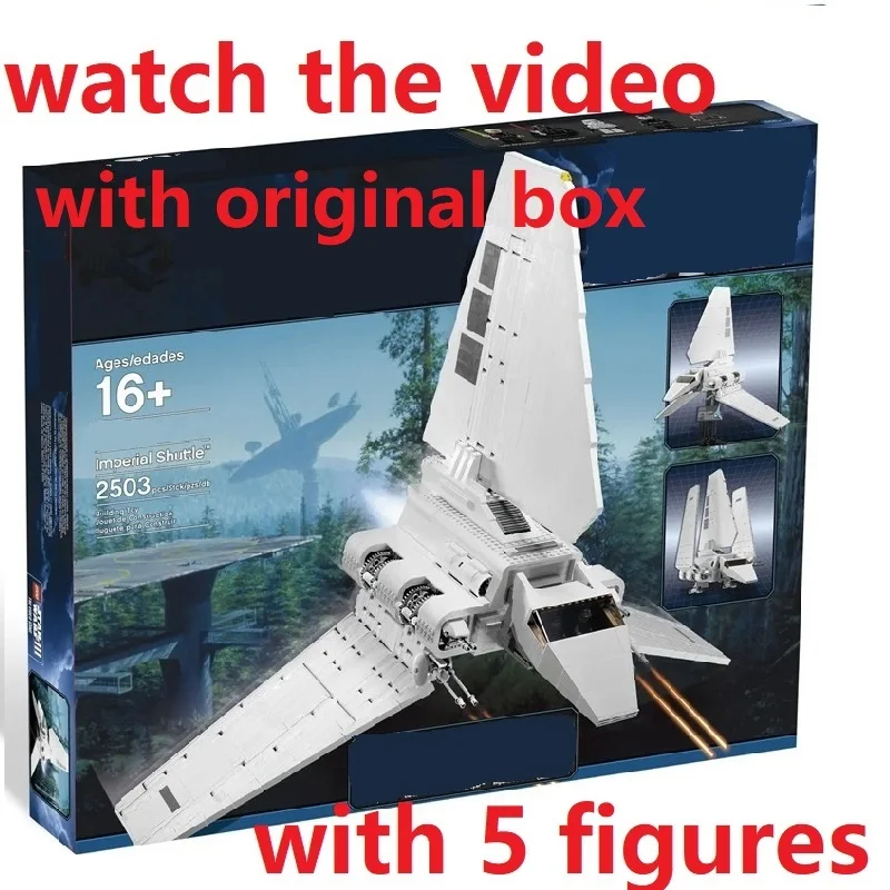 

IN STOCK Compatible Imperial Shuttle UCS Building Blocks Model Fit 10212 2503pcs Spacecraft Bricks Toys for Boys Gift Set
