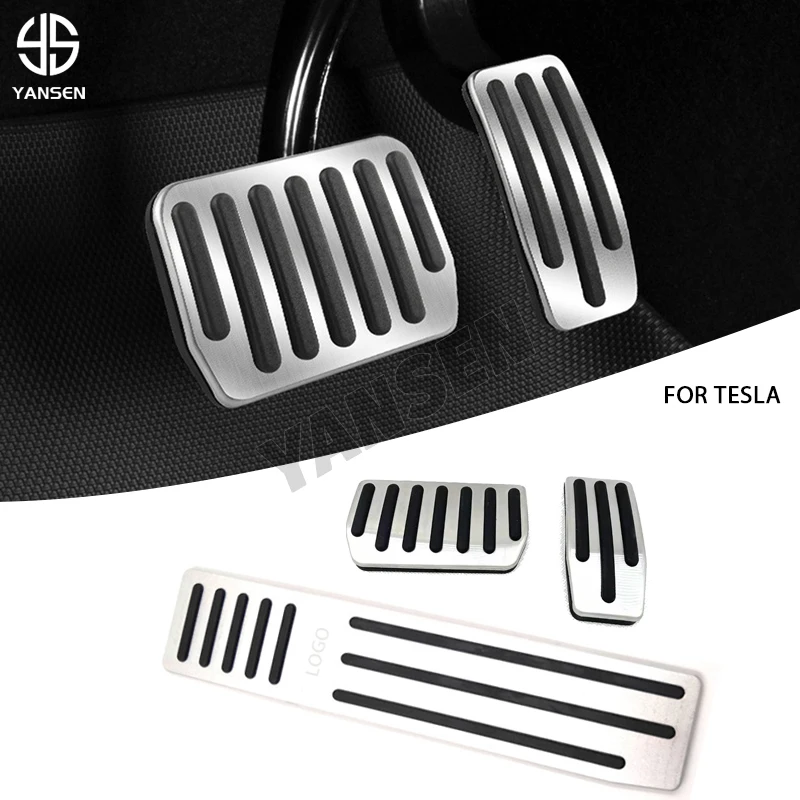 

Ножная педаль под заказ из алюминиевого сплава для Tesla Model X S, педаль газа акселератора, тормоза, упор для педали, колодки, коврик, крышка, автомобильные аксессуары