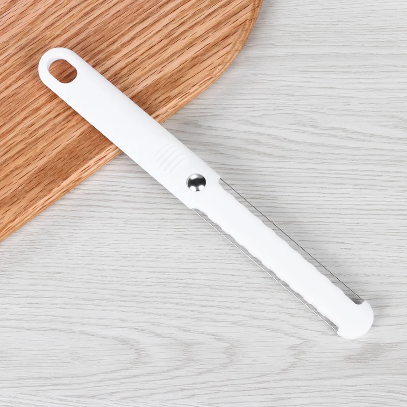 1PC New Fashion Cheese Butter Slicer Peeler Cutter Tool Wire Thick Hard Soft Handle Plastic Knife Cooking Baking Tools |