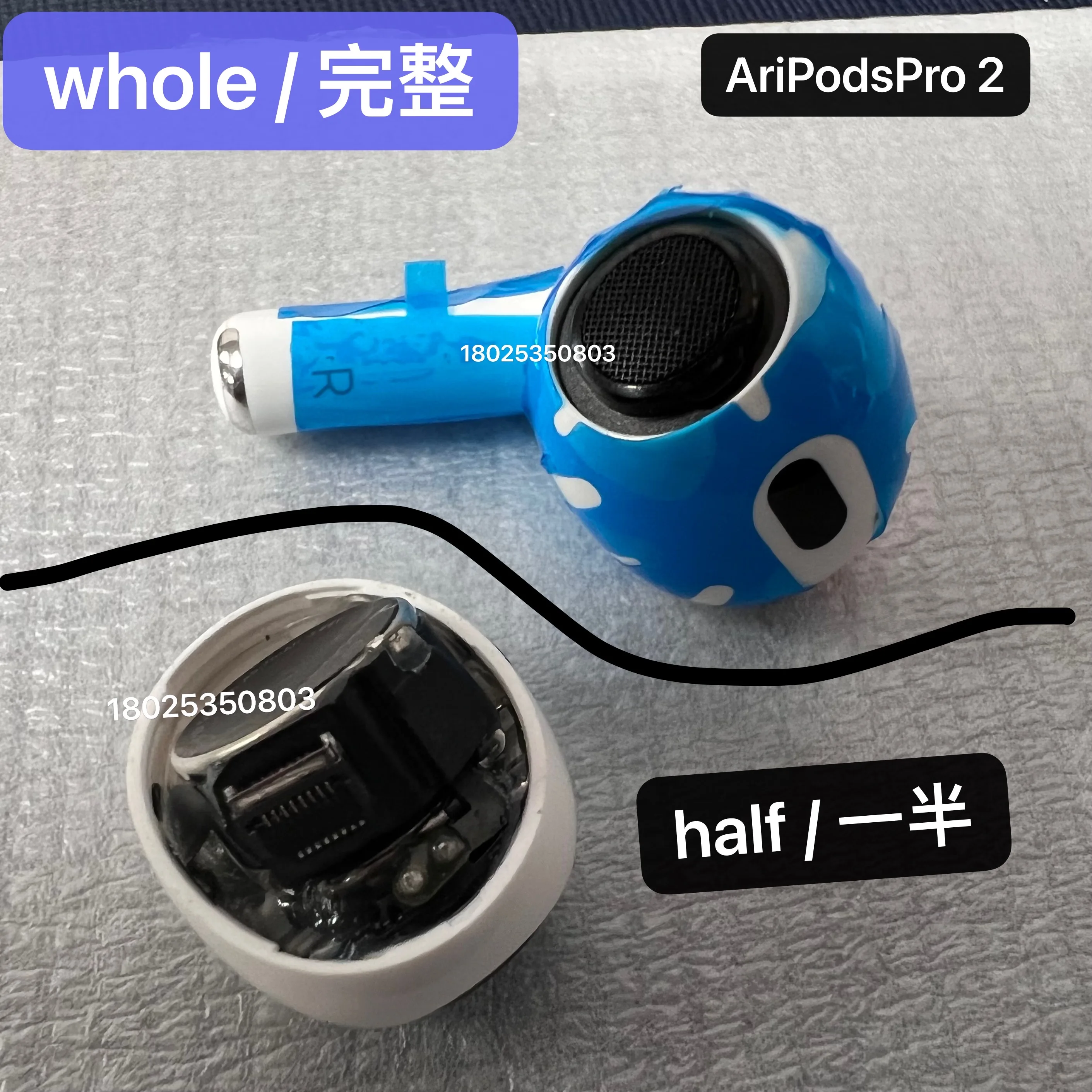 Для наушников Apple AirPodsPro 2nd A2931 A2699 A2698, динамик 2-го поколения, запасные части, частичная сборка