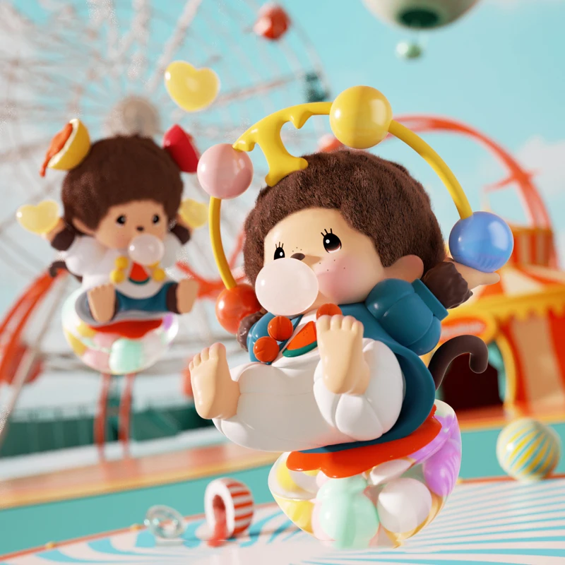 

Детская игровая площадка Monchi детская серия ранняя сумка загадка коробка игрушки милые аниме экшн-фигурки настольные украшения милый подар...