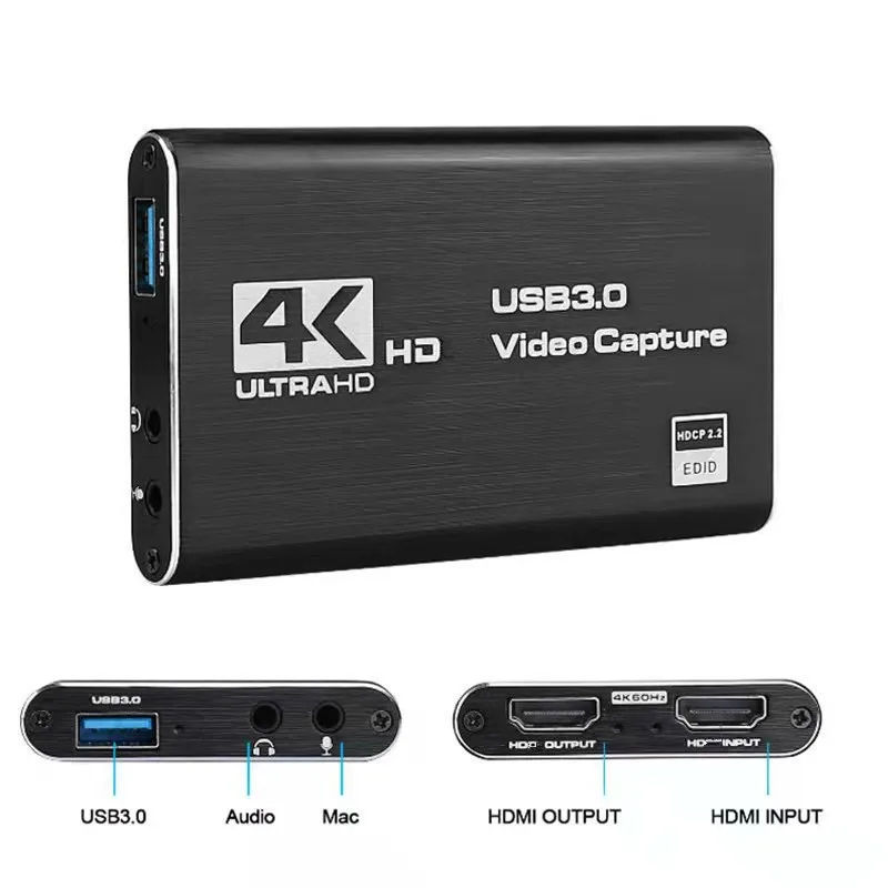 4K HDMI-USB 3 0 видеокарта для захвата видео видеорегистратор OBS vMix Wirecast Potplayer VLC