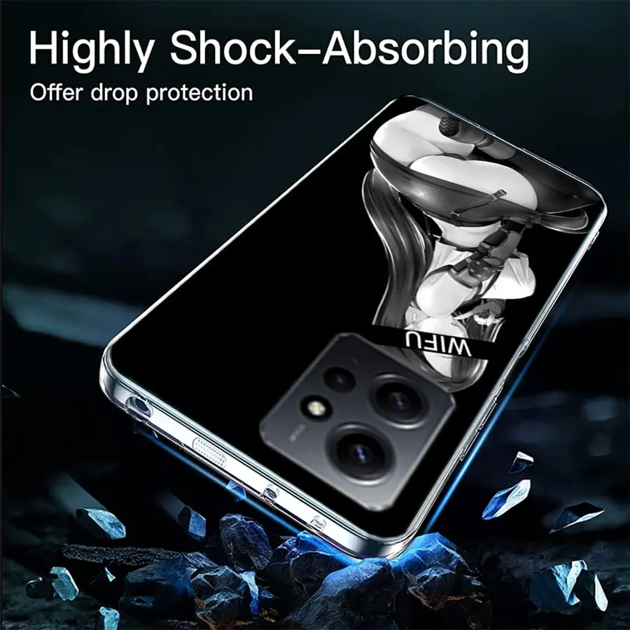 Прозрачный чехол для телефона Hentai Harajuku Anime Girl Xiaomi Redmi 12 12C 10 10A 10C 9 9A 9C 9T Note 13 Pro + 12S TPU 8