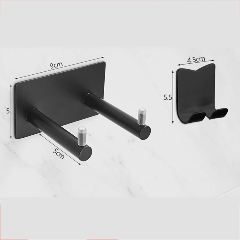 2 шт. без дырокола для ванной комнаты стойка фена из нержавеющей стали настенная