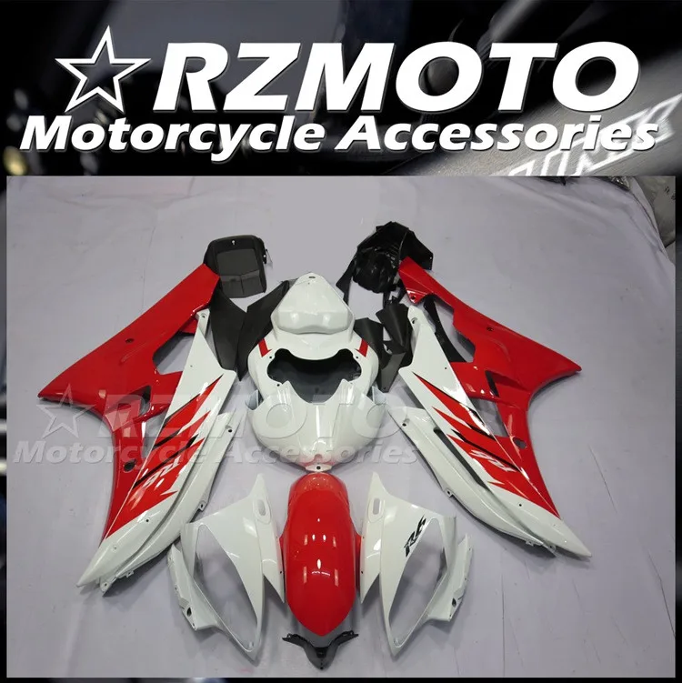 

Литьевая пресс-форма, новые комплекты обтекателей из АБС-пластика, подходят для YAMAHA YZF-R6 2006 2007 YZF R6 06 07, комплект кузова красного и белого цвет...