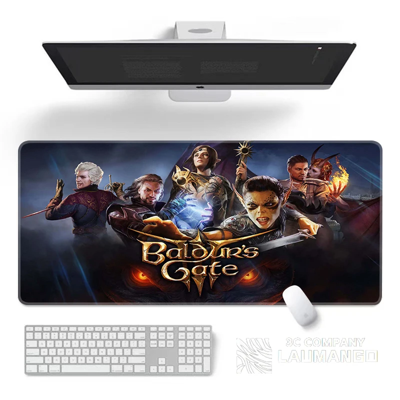 

Xxl Mouse Pad Gamer Keyboard Baldurs Gate 3 Desk Mat Pc Cabinet Games Desktop Carpet Gaming Accessories Computer Office Mousepad