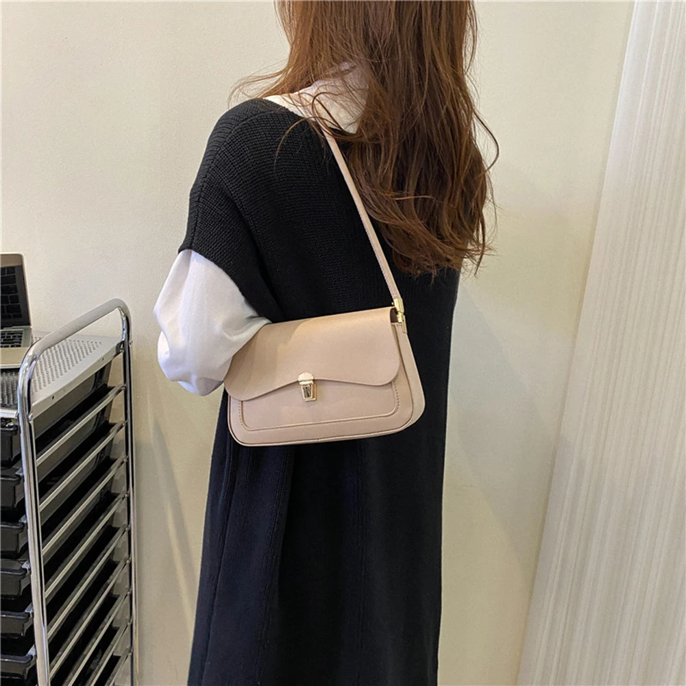 Женская простая сумка через плечо повседневная сумка-тоут из искусственной кожи