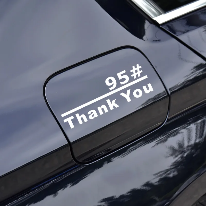 

Car Stickers Reflective fuel tank cover sticker plus 92# gasoline 95# personalized mailbox prompt colorful reflective