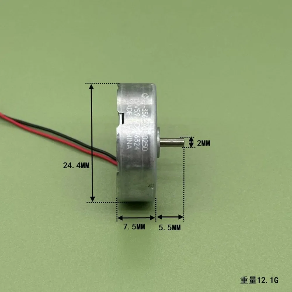 

Mabuchi RF-356CA-10250 Thin Motor DC 3V~6V 5.9V 8900RPM Micro 24mm Round Motor DIY Toy Fan Hobby Car AV CD Audio Player