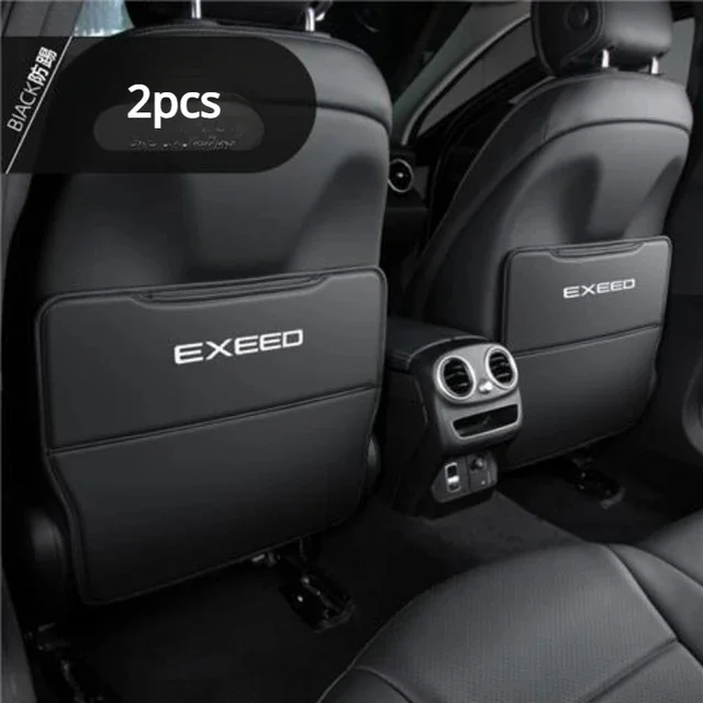 2 шт. для Chery EXEED LX TXL VX RX TX Кожаный противоударный коврик автомобильный водонепроницаемый защитный чехол на спинку сиденья аксессуары