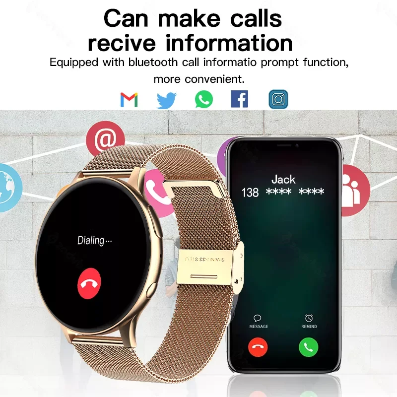 

2022 New NFC Smart Watch Women 1G Local Music Playback Bluetooth Answer Call Men Waterproof Smartwatch Support Recording