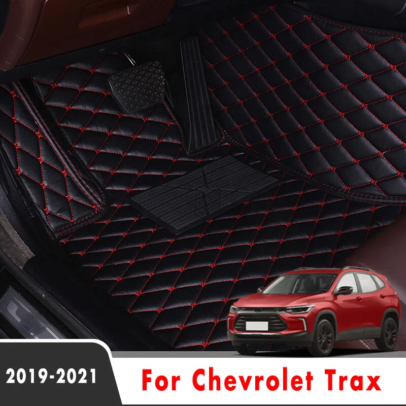 

Автомобильные Коврики Для Chevrolet Trax Tracker Holden 2021 2020 2019, автомобильные внутренние кожаные коврики на заказ, Защитные Водонепроницаемые чехлы