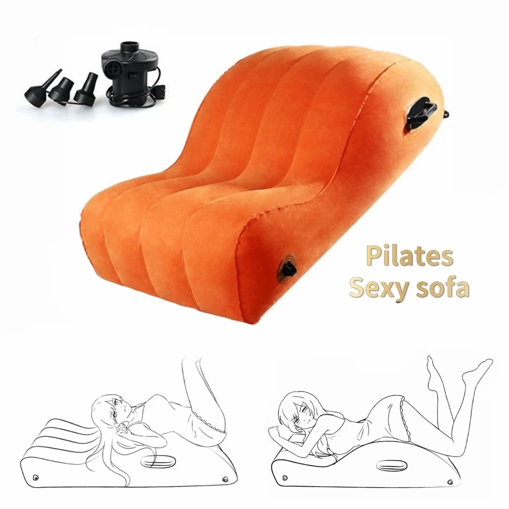 

PVC Flocking Inflatable Sex Pillow For Women Couples Love Position Cushion Sofa Adult Toy Juguetes Eroticos En Pareja Furniture