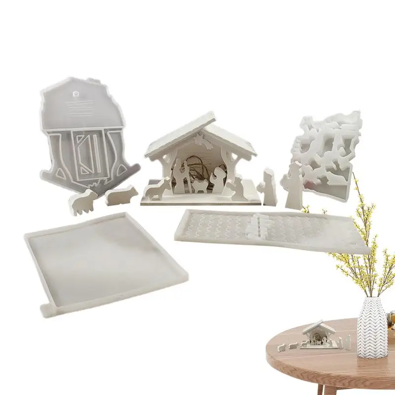 Рождественский глиняный орнамент формы для рождественского искусства набор
