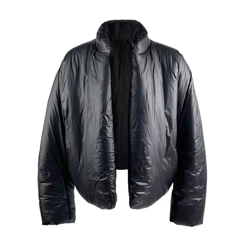 

New Fasion Kanye West Season Klein Bread Cotton-padded Jacket Top Version Loose Fit Season 6 Oversized Coat Men Women